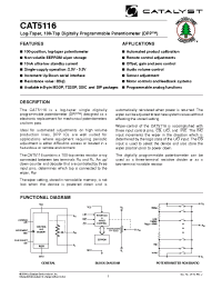 Datasheet CAT5116PI-TE13 производства Catalyst