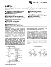Datasheet CAT524PI-TE13 производства Catalyst