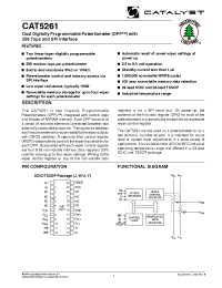 Datasheet CAT5261 производства Catalyst