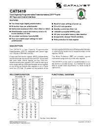 Datasheet CAT5269BI-10TE13 производства Catalyst