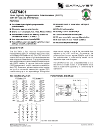 Datasheet CAT5401BI-00-TE13 производства Catalyst