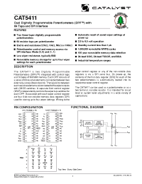 Datasheet CAT5411UI-25-TE13 производства Catalyst