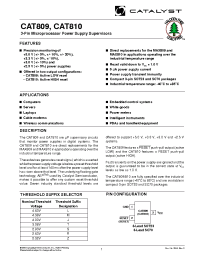 Datasheet CAT809LEUR-T10 производства Catalyst