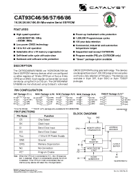 Datasheet CAT93C46B производства Catalyst