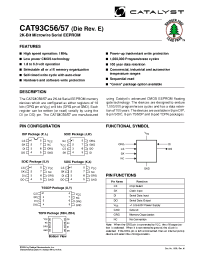 Datasheet CAT93C57UE manufacturer Catalyst
