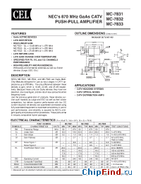 Datasheet MC-7832-AZ производства CEL