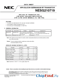 Datasheet NESG210719 производства CEL