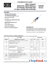 Datasheet NX8508BM55-CC производства CEL