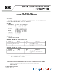 Datasheet UPC3223TB-E3-A производства CEL