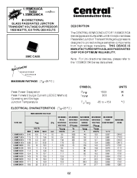 Datasheet 1.5SMC120CA manufacturer Central