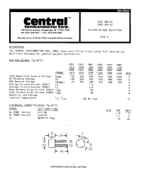 Datasheet CBR1-100 производства Central