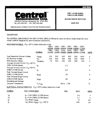 Datasheet CBR2-L020M производства Central
