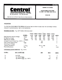 Datasheet CBR6M-L010 производства Central