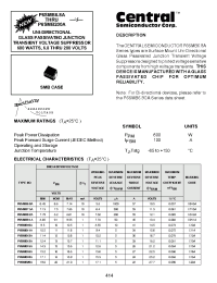 Datasheet P6SMB6.8A производства Central