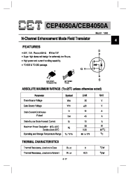 Datasheet CEB4050A производства CET