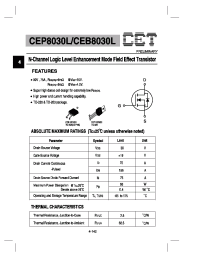 Datasheet CEB8030 производства CET