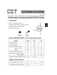 Datasheet CED02N6 производства CET