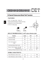 Datasheet CED1012 производства CET