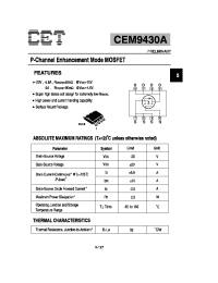Datasheet CEM9430A производства CET