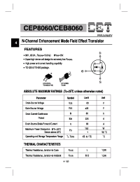 Datasheet CEP8060 производства CET