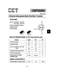 Datasheet CET453N производства CET