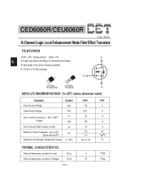Datasheet CEU6060R производства CET