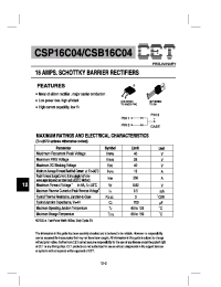 Datasheet CSB16C04 производства CET
