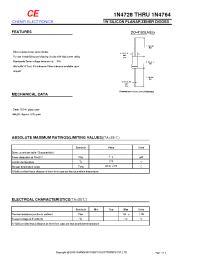 Datasheet 1N4728...1N4764 manufacturer Shanghai Lunsure