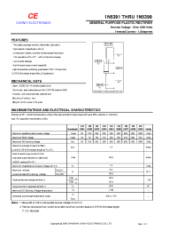 Datasheet 1N5392 manufacturer Shanghai Lunsure