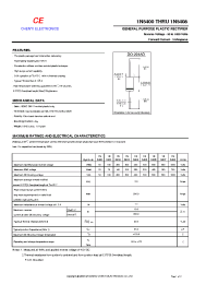 Datasheet 1N5405 manufacturer Shanghai Lunsure