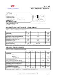 Datasheet LL4148 производства Shanghai Lunsure