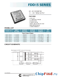 Datasheet FDD15-0515T1 производства Chinfa