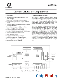 Datasheet CH7011A производства Chrontel