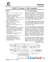 Datasheet CH7017A производства Chrontel