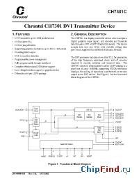Datasheet CH7301C производства Chrontel