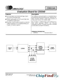 Datasheet CDB5340 производства Cirrus