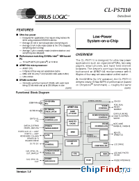 Datasheet CL-PS7110-VI-A производства Cirrus
