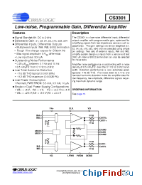 Datasheet CS3301-IS производства Cirrus
