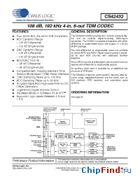 Datasheet CS42432-DMZ производства Cirrus