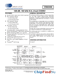 Datasheet CS42448-DQZR производства Cirrus