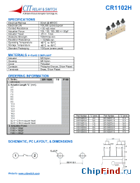 Datasheet CR1102H производства CIT