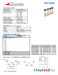 Datasheet CR1102V13.85 производства CIT