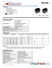 Datasheet WJ1021A15VDC.36 производства CIT