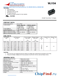 Datasheet WJ1042C12VDC.20S производства CIT
