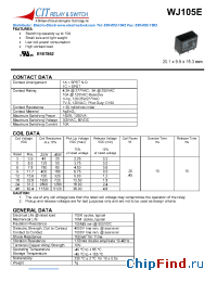 Datasheet WJ105E1A24VDC.45 производства CIT