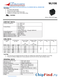 Datasheet WJ1061A3VDC.45 производства CIT