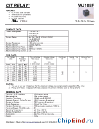 Datasheet WJ108F1B1218VDC.36 производства CIT