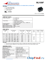 Datasheet WJ109F1A123VDC.36 производства CIT