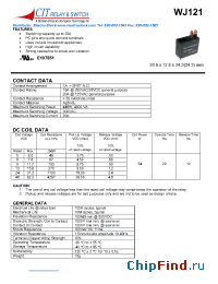 Datasheet WJ1211AC9VDC производства CIT