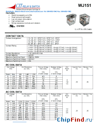 Datasheet WJ1511AF12VDC производства CIT